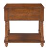 Narrow End Table with Drawer and Storage Shelf, Solid Wood Sofa Side Table, Slim Beside Table, Telephone for Small Spaces, Living Room, 22"L x 13"W x 22.7"H No-tools Assembly Caramel Brown BBJ004DR - Image 4